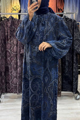 ŞİFON KUMAŞ ETNİK DESENLİ ELBİSE KOD: 26250